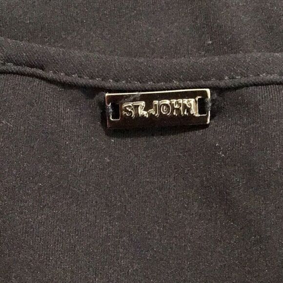 St. John Navy Blue Red Sleeveless Sport Athletic Activewear Keyhole Tank Top - Picture 11 of 11